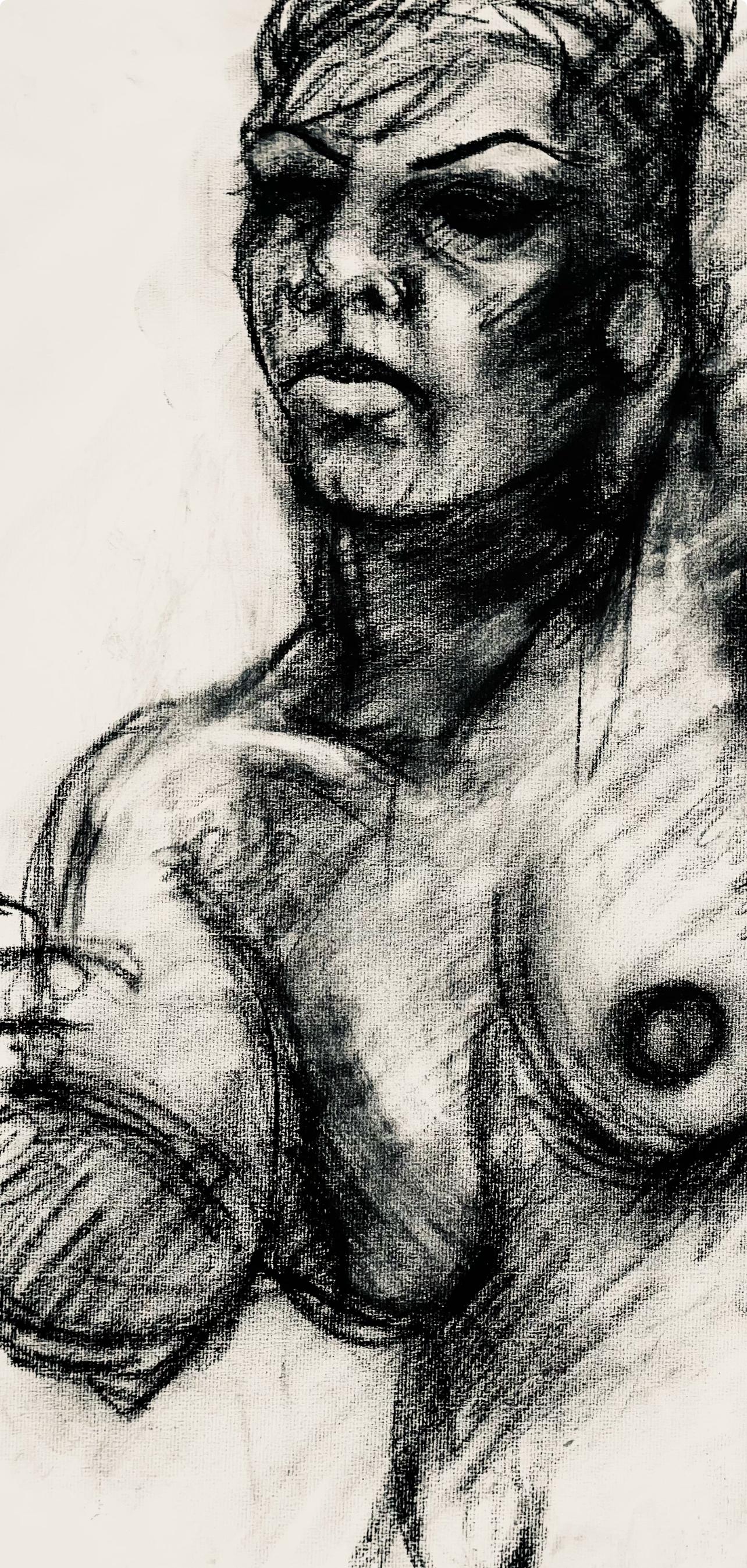 Renaissance Female Nude Figure Study, 1963, Ian Hornak — Drawing For Sale 1