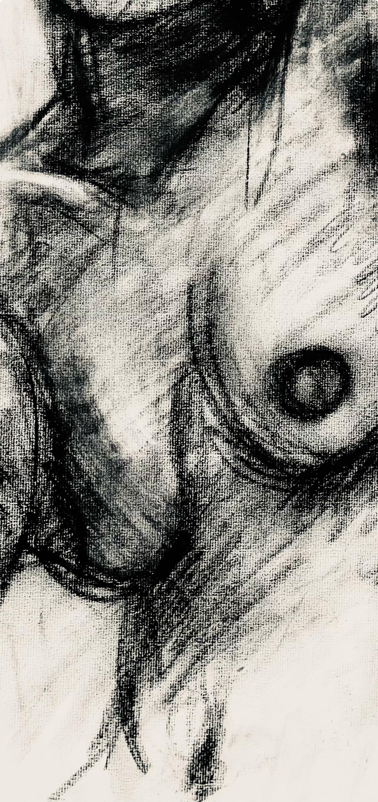 Renaissance Female Nude Figure Study, 1963, Ian Hornak — Drawing For Sale 4