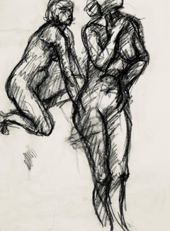 Studie eines weiblichen Renaissance-Akts, 1963, Ian Hornak - Zeichnung