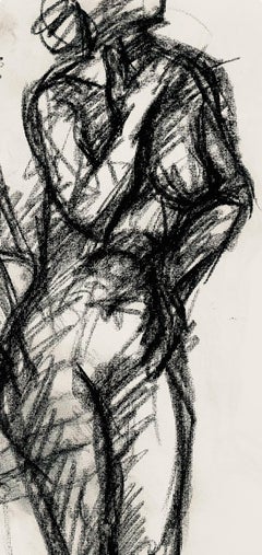 Renaissance Female Nude Figure Study, 1963, Ian Hornak — Drawing