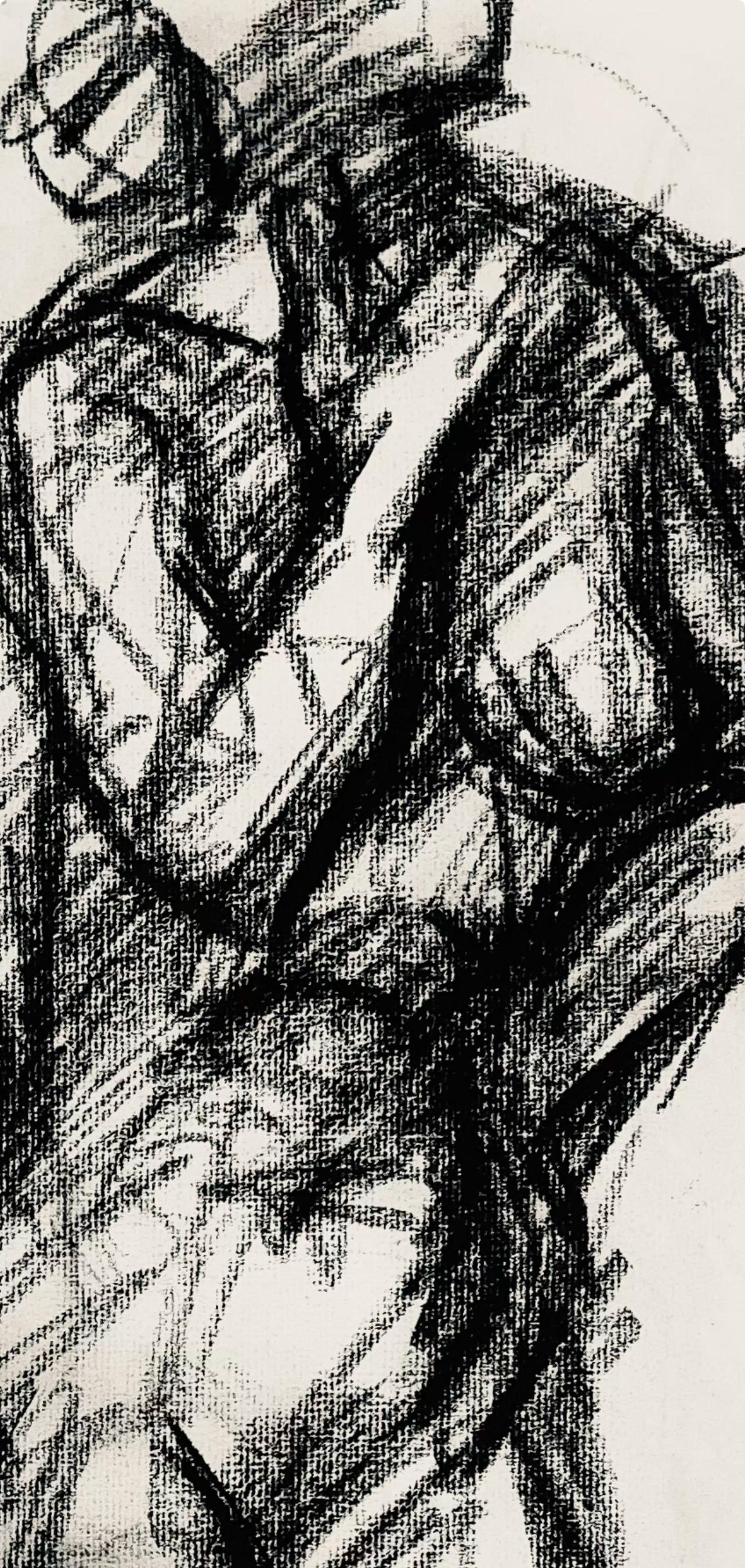 Studio di figura femminile rinascimentale, 1963, Ian Hornak - Disegno in vendita 4