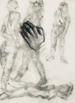 Renaissance-Hand und weibliche Aktstudie, 1963, Ian Hornak - Zeichnung