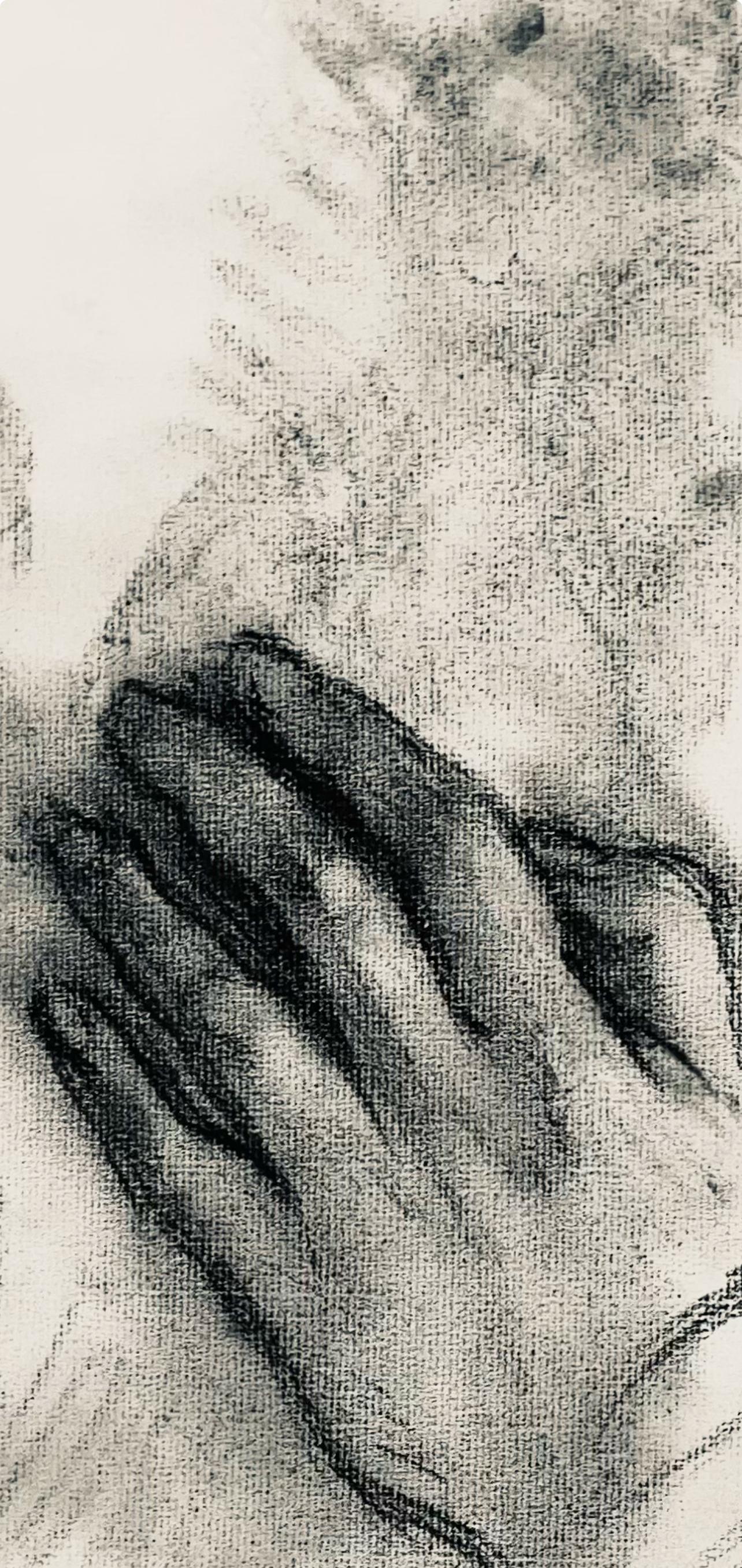 Renaissance Hand and Female Nude Study, 1963, Ian Hornak — Drawing For Sale 3