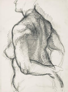 Renaissance Female Nude Figure Study, 1963, Ian Hornak — Drawing