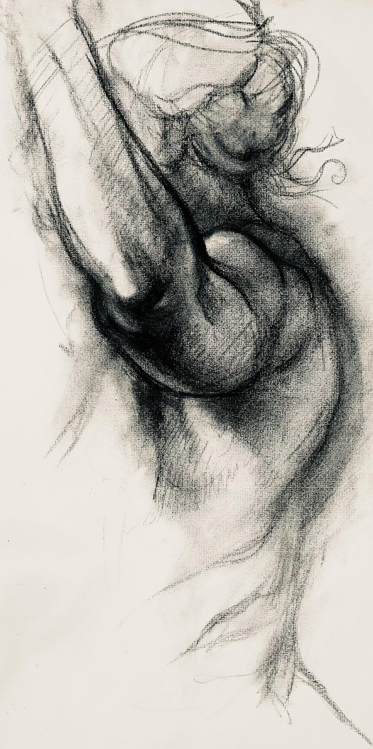Artist: Ian Hornak (1944-2002)
Title: Renaissance Female Nude Figure Study
Year: circa 1963
Medium: Original drawing on vélin paper
Size: 23 x 18 inches
Condition: Good
Provenance: Estate of Ian Hornak, East Hampton, NY
Notes: Created during