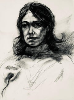 Female Figure Study, 1963, Ian Hornak — Drawing