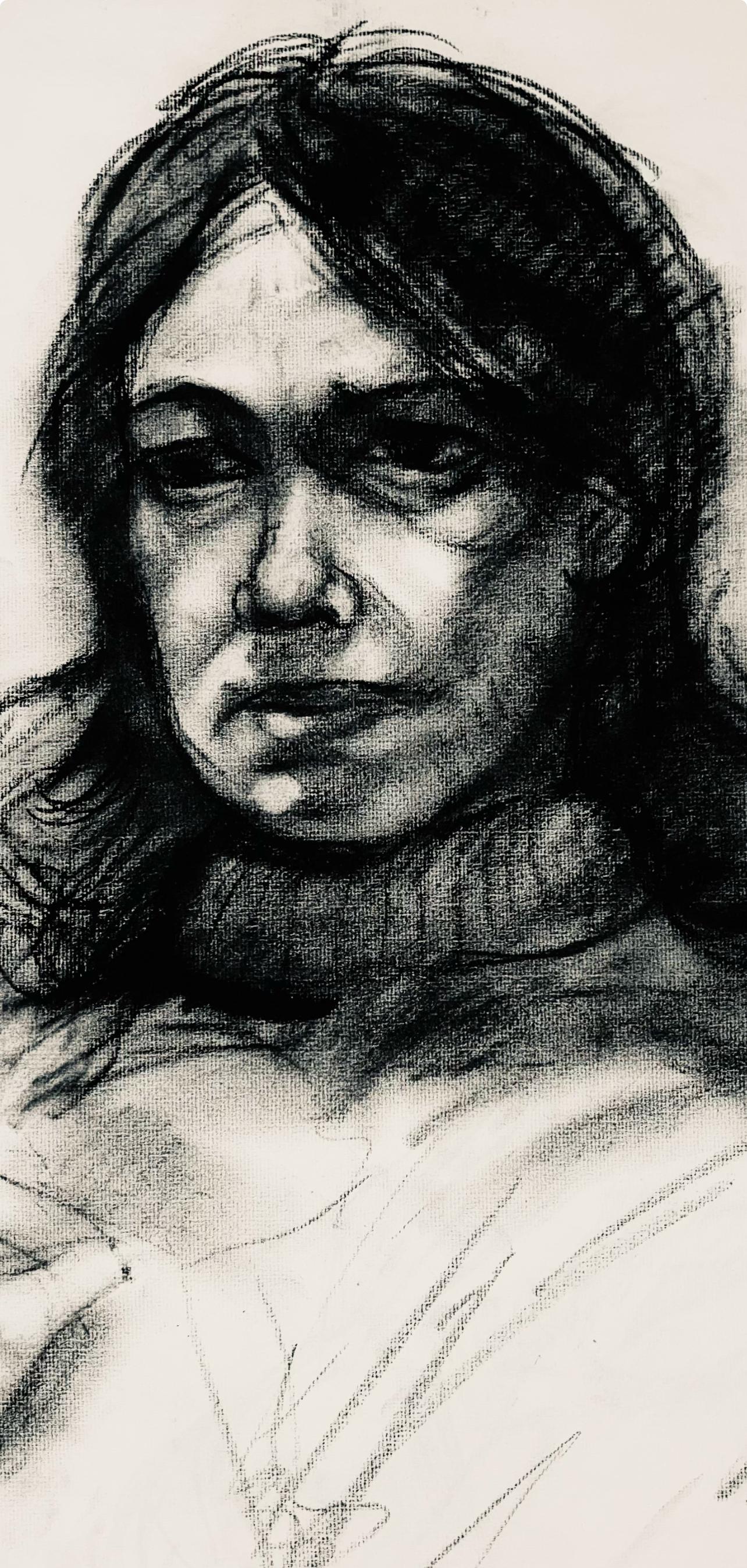 Female Figure Study, 1963, Ian Hornak — Drawing For Sale 1