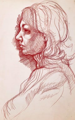 Female Figure Study, 1963, Ian Hornak — Drawing