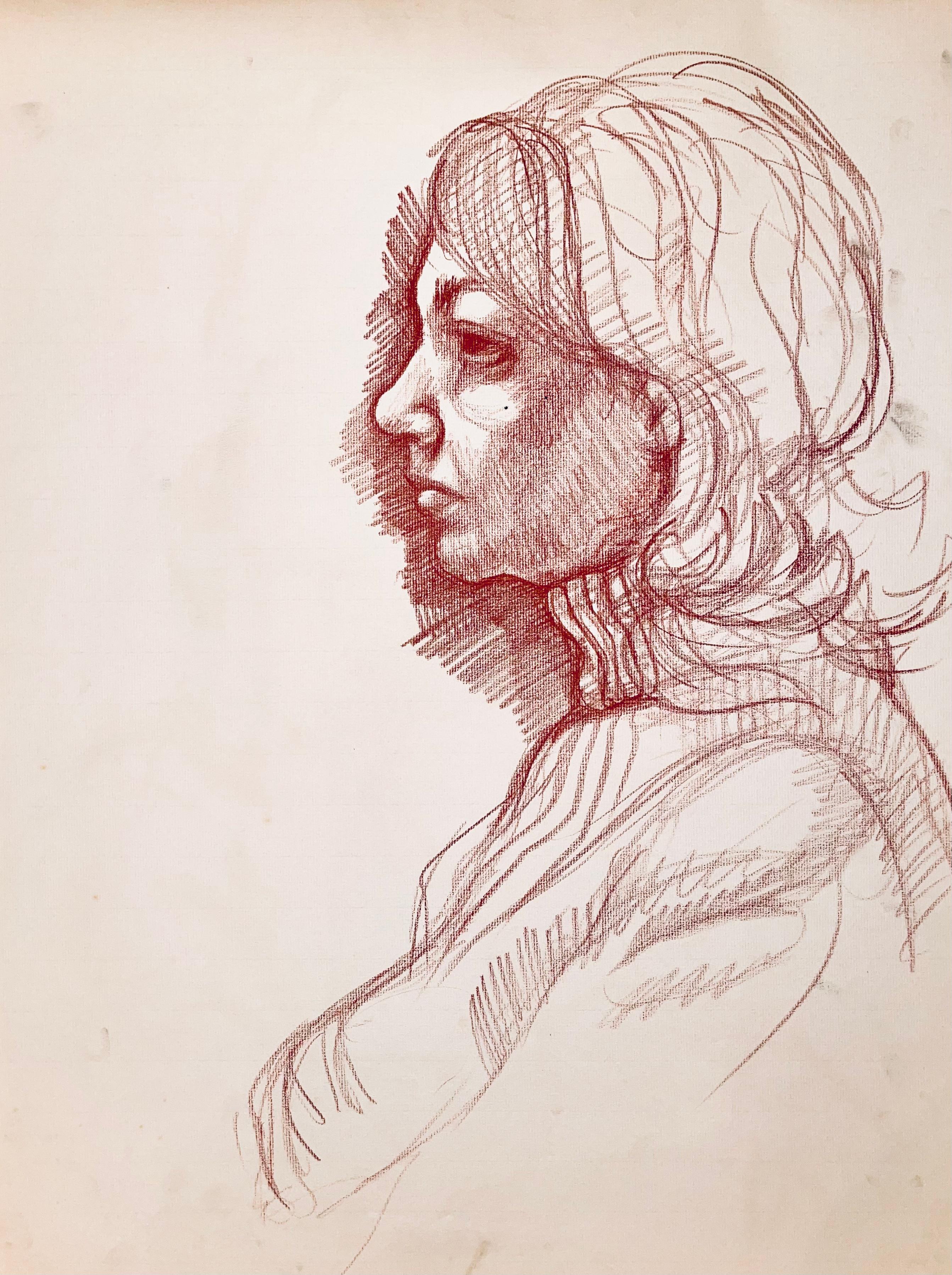 Studio di figura femminile, 1963, Ian Hornak - Disegno in vendita 4
