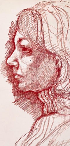 Female Figure Study, 1963, Ian Hornak — Drawing