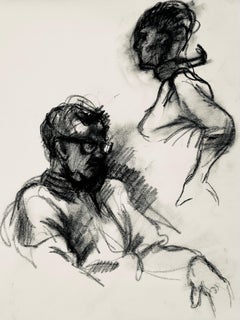 Studio di figura femminile e maschile, 1963, Ian Hornak - Disegno