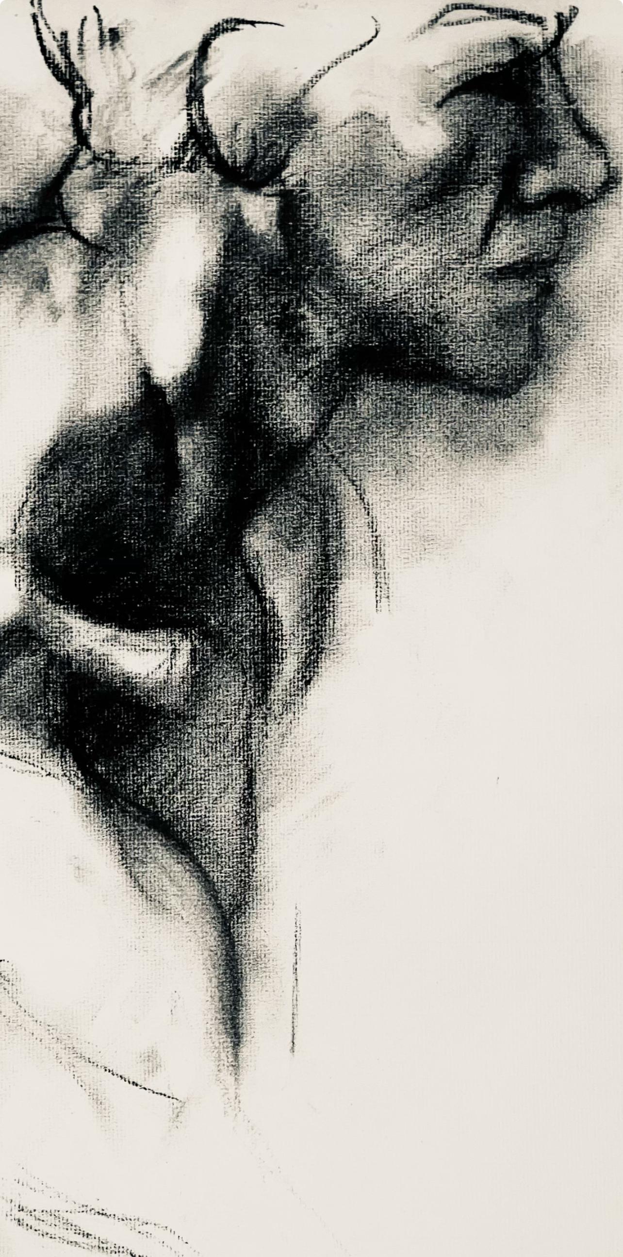 Studio di figura maschile rinascimentale, 1963, Ian Hornak - Disegno in vendita 1