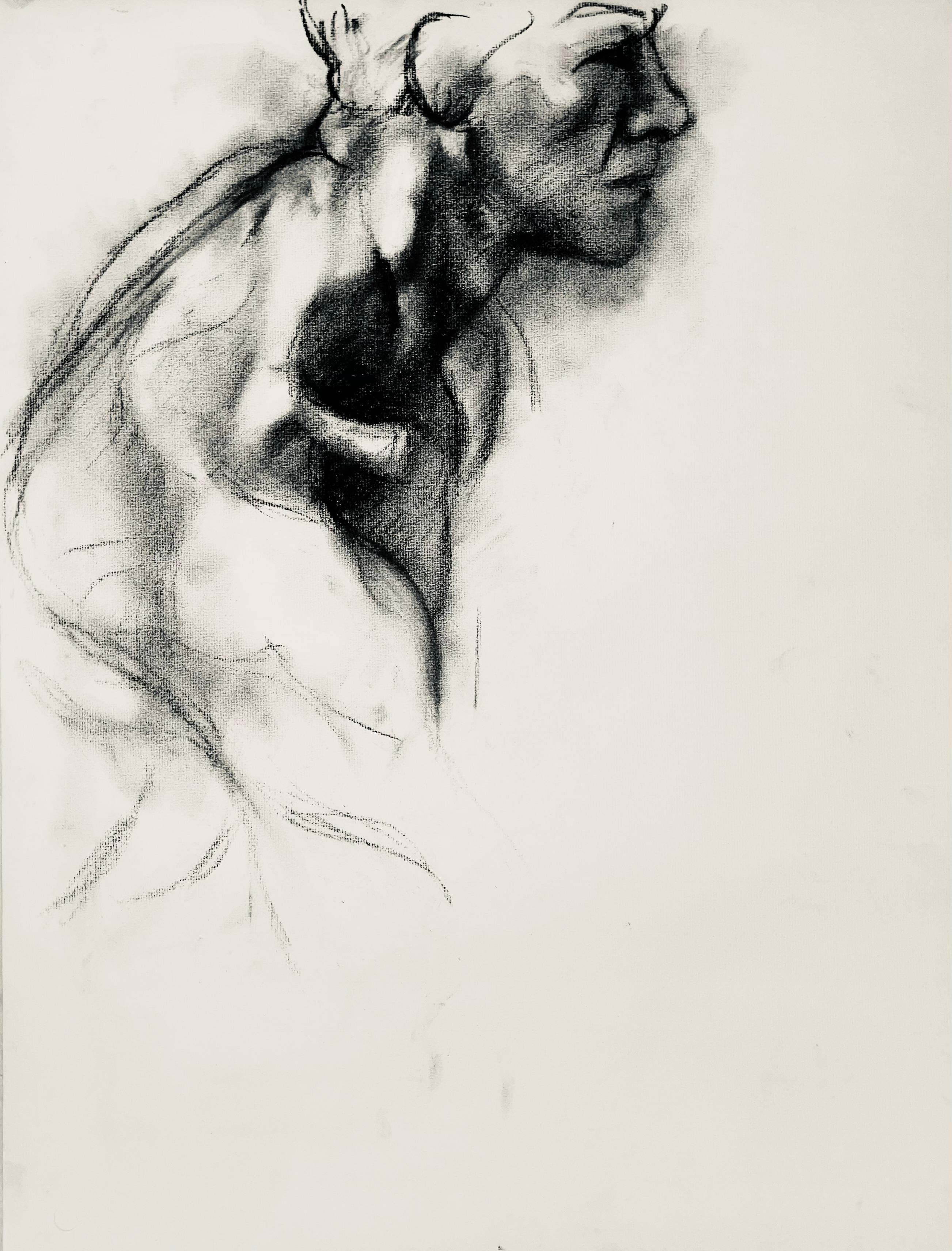 Studio di figura maschile rinascimentale, 1963, Ian Hornak - Disegno in vendita 4