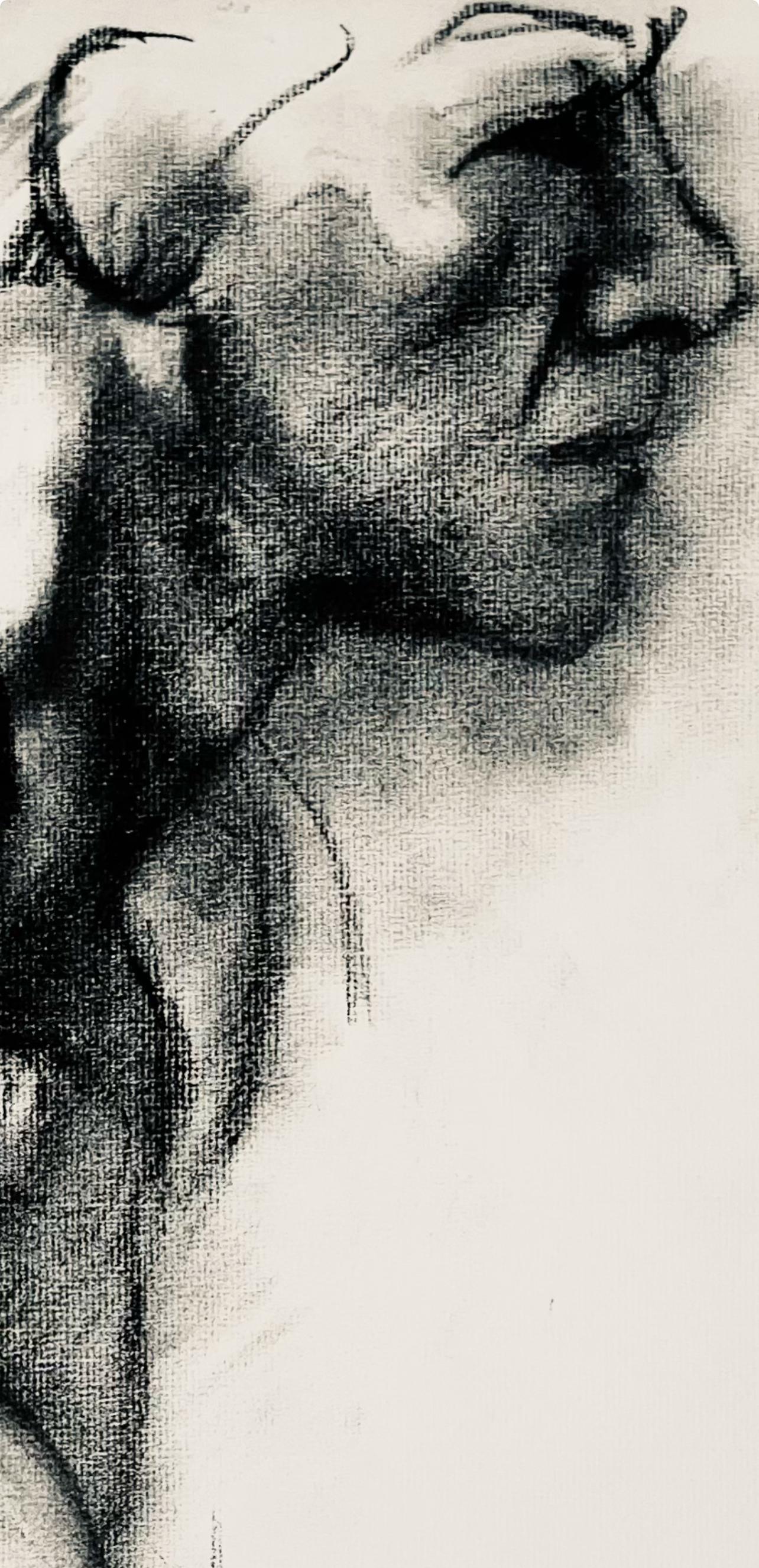 Studio di figura maschile rinascimentale, 1963, Ian Hornak - Disegno in vendita 2