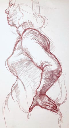 Studio di figura femminile, 1963, Ian Hornak - Disegno