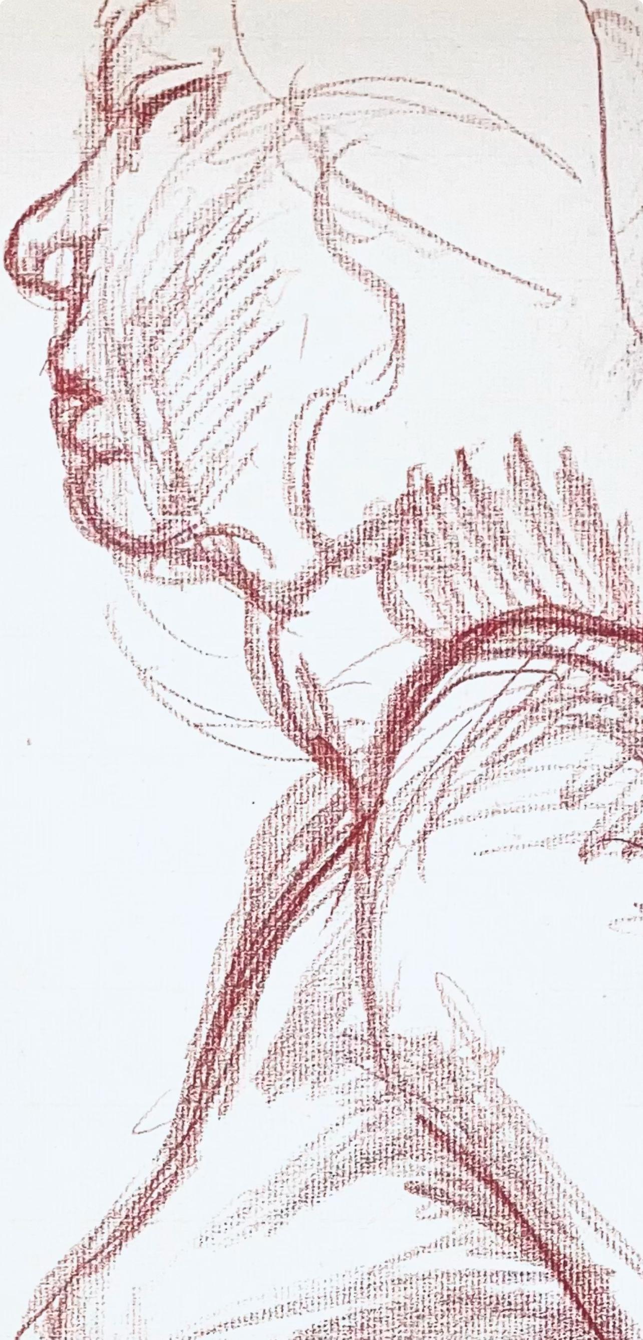 Studio di figura femminile, 1963, Ian Hornak - Disegno in vendita 2
