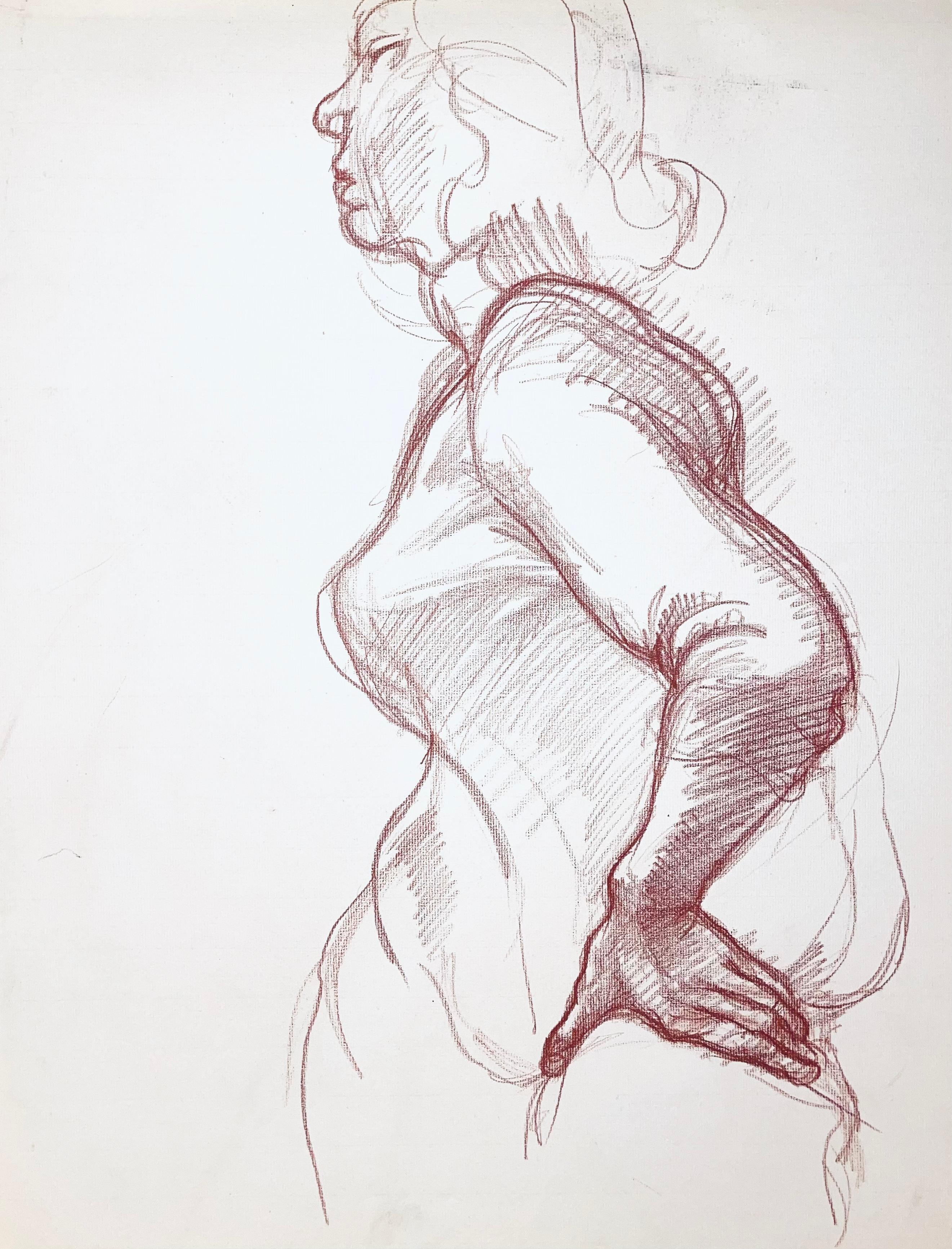 Studio di figura femminile, 1963, Ian Hornak - Disegno in vendita 5