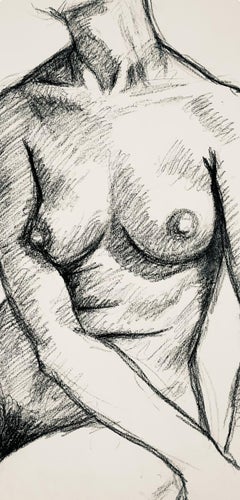 Étude de figure de nu féminin de la Renaissance, 1963, Ian Hornak - Dessin