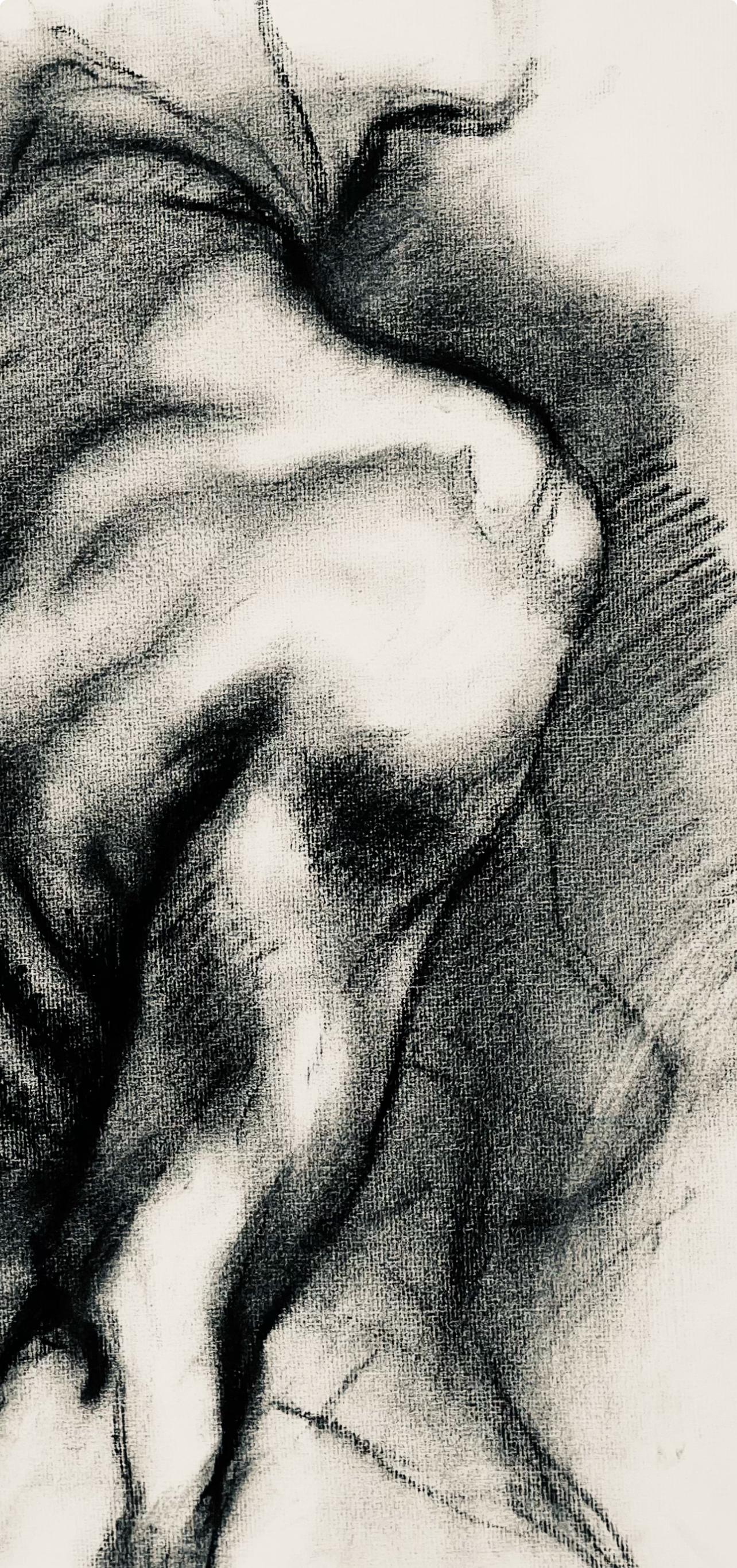 Studio di figura femminile rinascimentale, 1963, Ian Hornak - Disegno in vendita 1