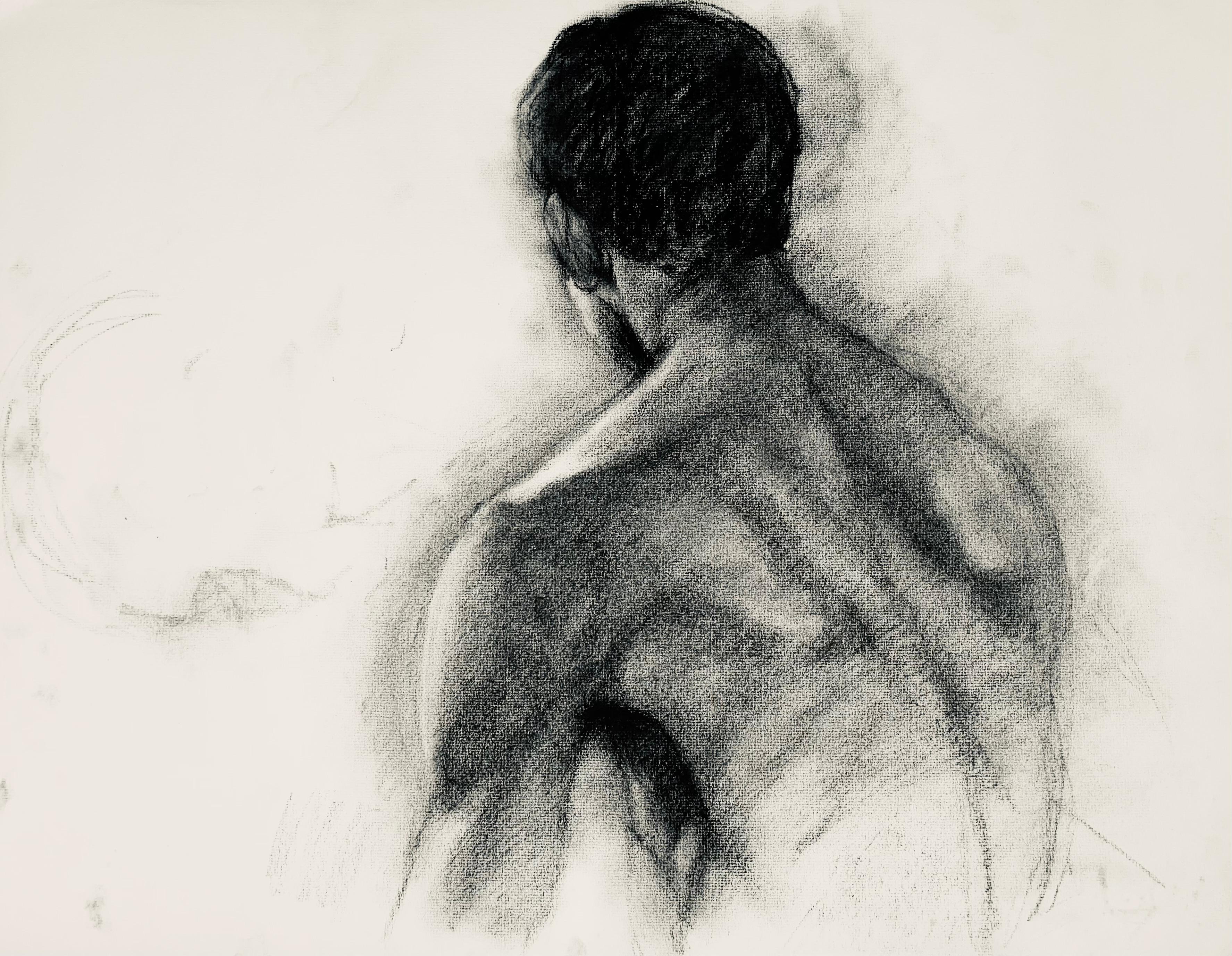 Studio di figura maschile rinascimentale, 1963, Ian Hornak - Disegno in vendita 4