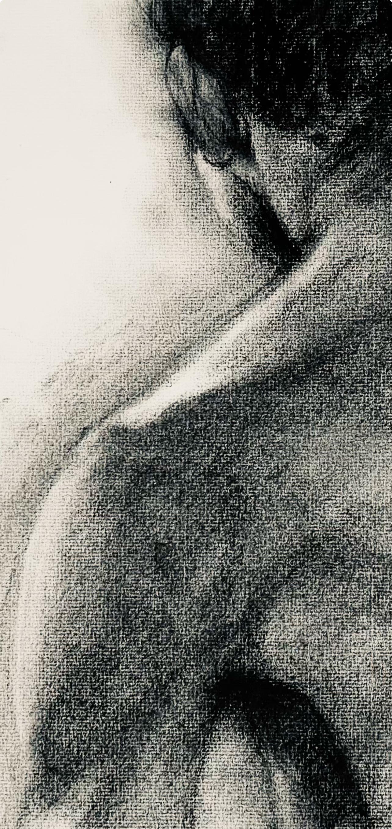 Studio di figura maschile rinascimentale, 1963, Ian Hornak - Disegno in vendita 3