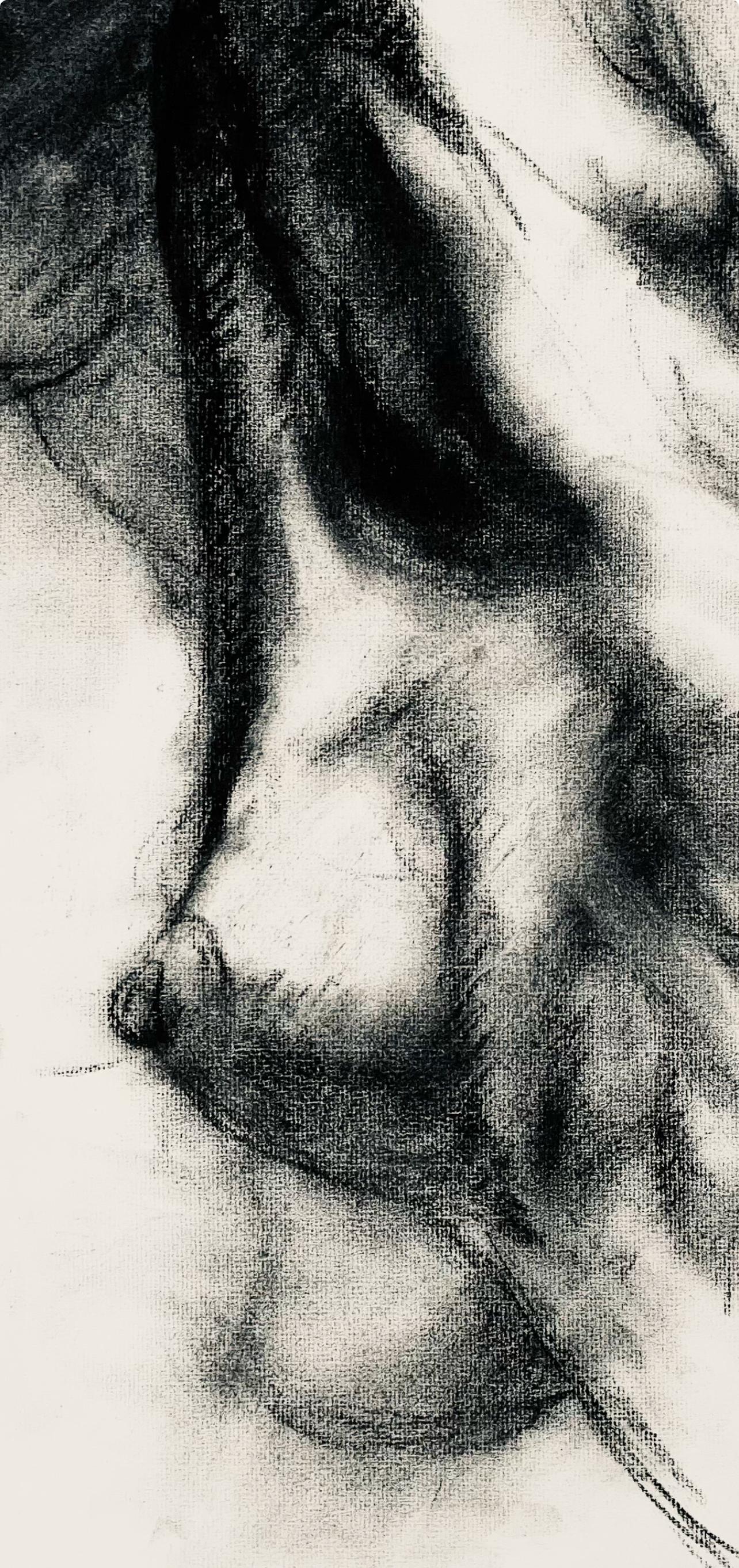 Estudio de figura desnuda femenina renacentista, 1963, Ian Hornak - Dibujo en venta 1