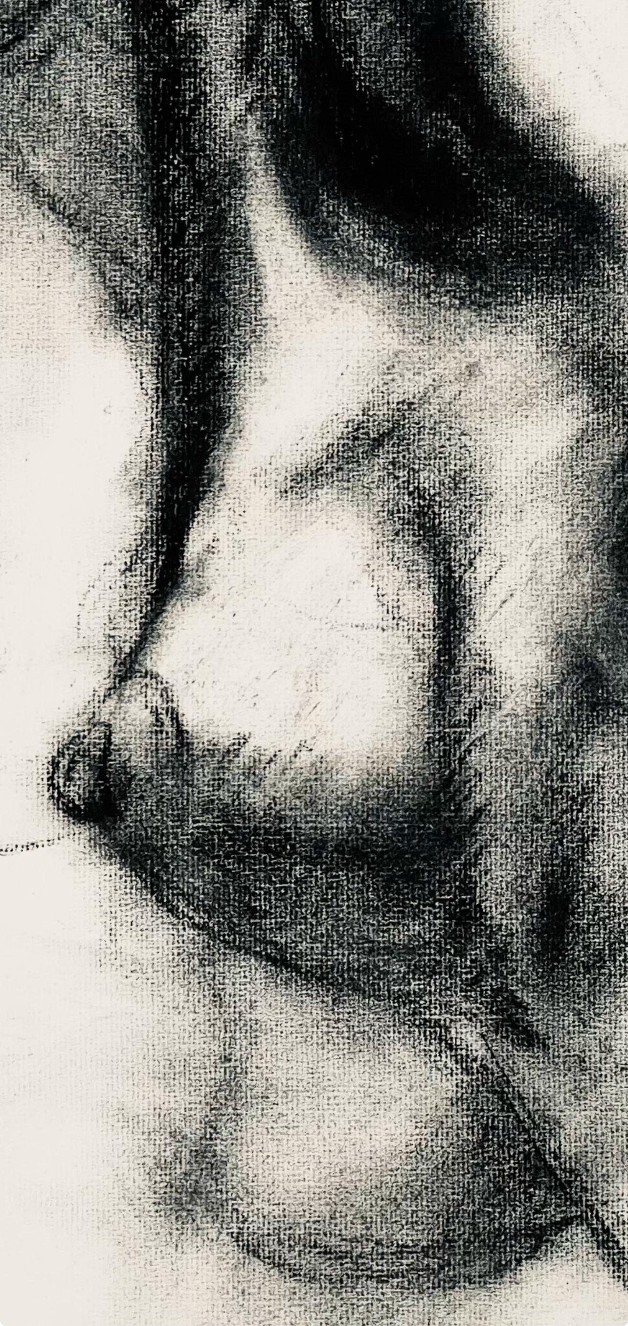 Estudio de figura desnuda femenina renacentista, 1963, Ian Hornak - Dibujo en venta 2