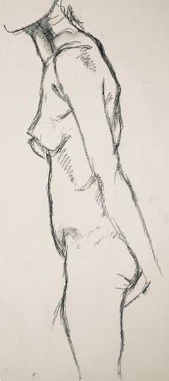 Studio di figura femminile rinascimentale, 1963, Ian Hornak - Disegno