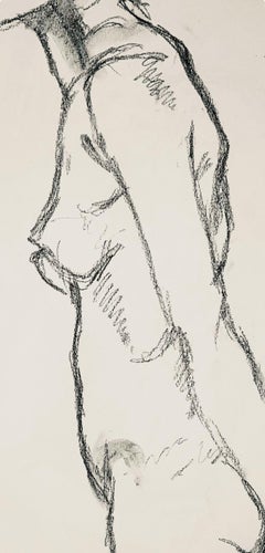 Renaissance Female Nude Figure Study, 1963, Ian Hornak — Drawing