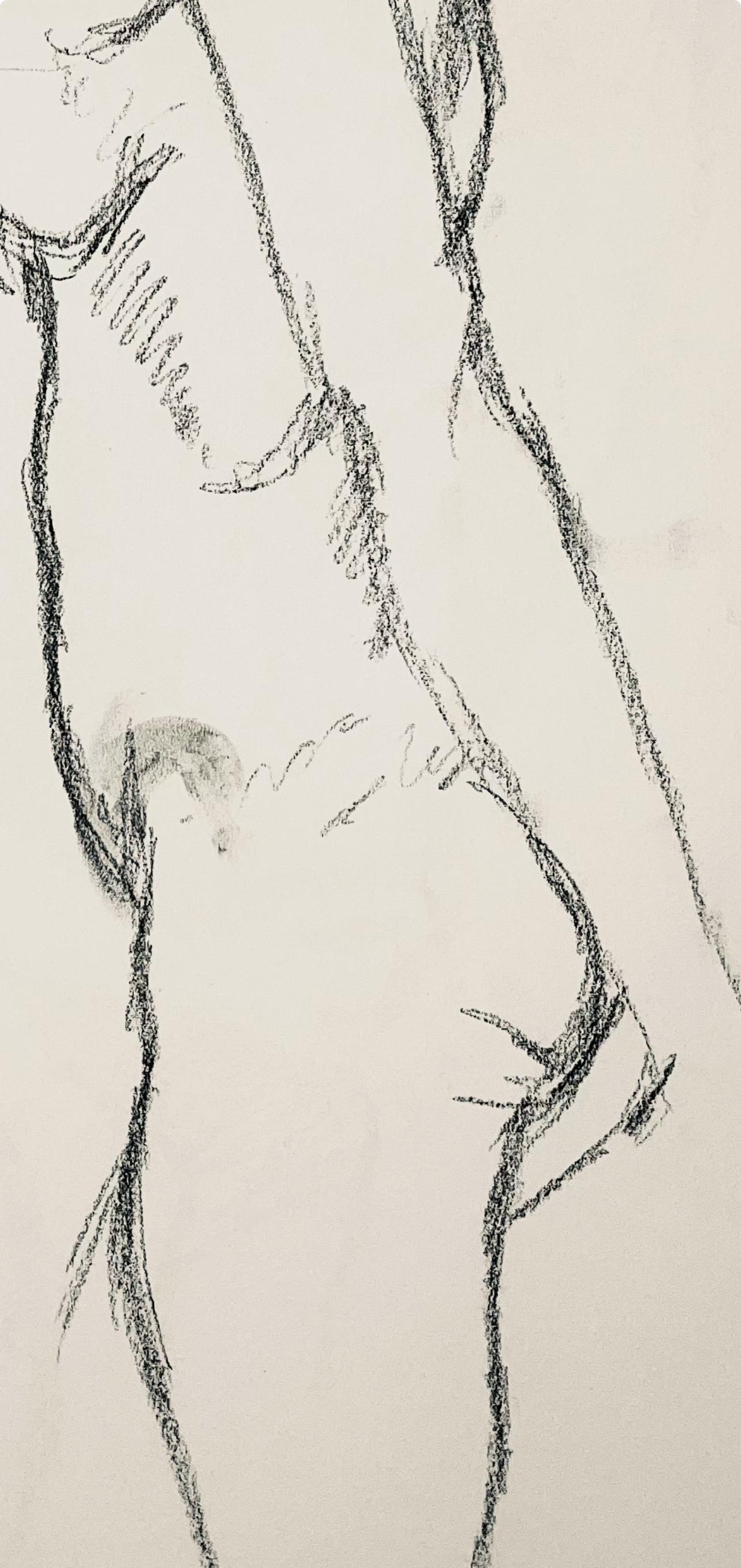 Studio di figura femminile rinascimentale, 1963, Ian Hornak - Disegno in vendita 3