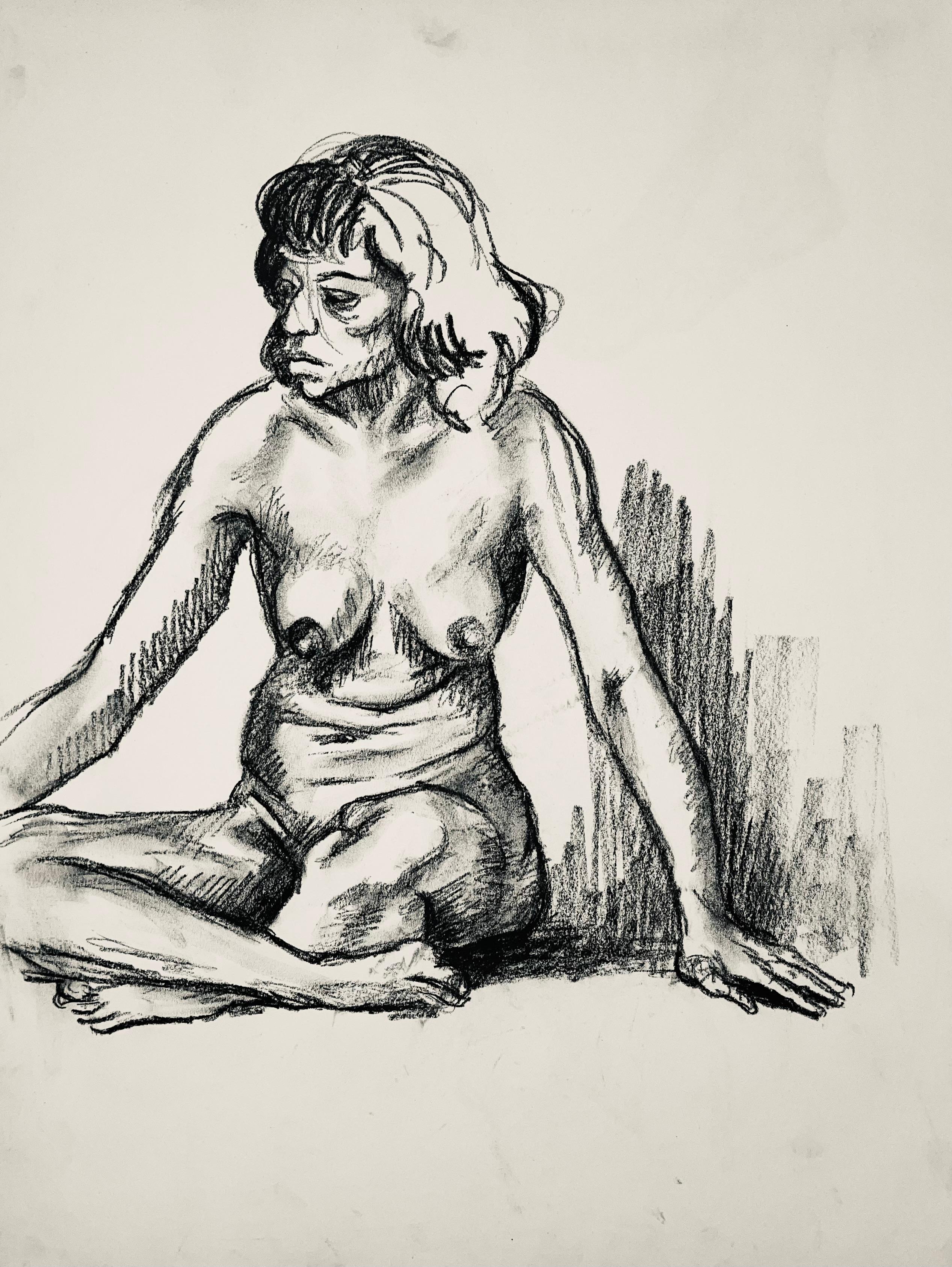 Studie eines weiblichen Renaissance-Akts, 1963, Ian Hornak - Zeichnung im Angebot 6