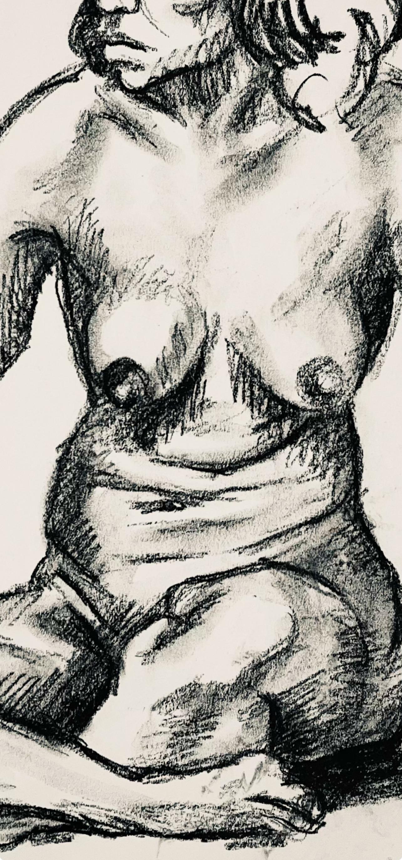 Studie eines weiblichen Renaissance-Akts, 1963, Ian Hornak - Zeichnung im Angebot 4