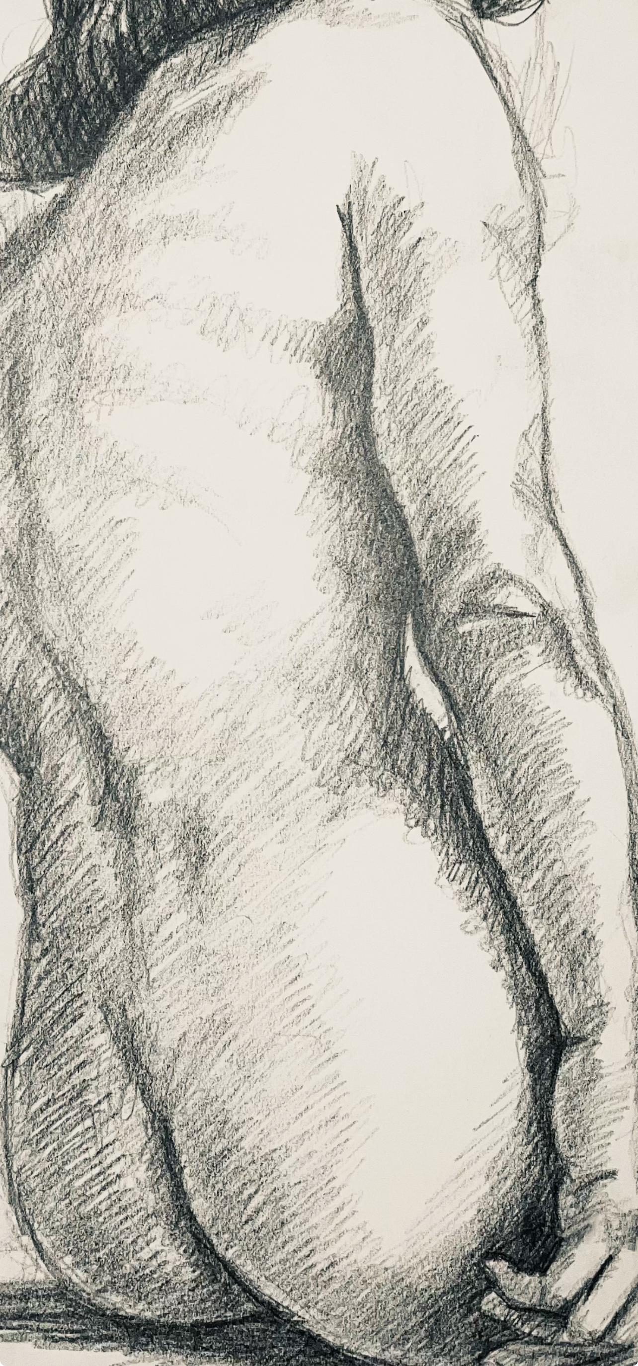 Studio di figura femminile rinascimentale, 1963, Ian Hornak - Disegno in vendita 2