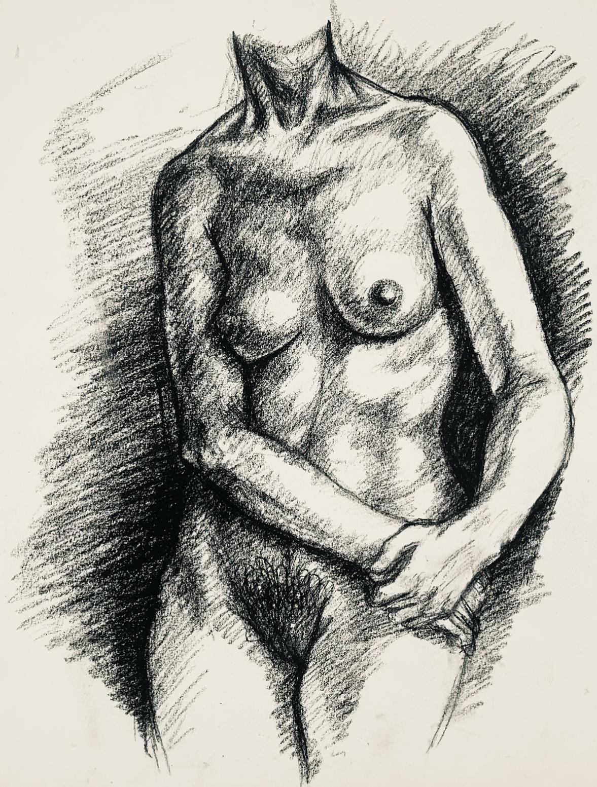Studio di figura femminile rinascimentale, 1964, Ian Hornak - Disegno