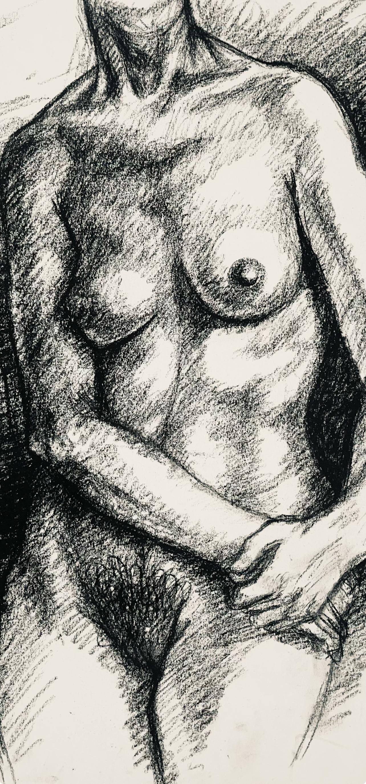 Studio di figura femminile rinascimentale, 1964, Ian Hornak - Disegno in vendita 1