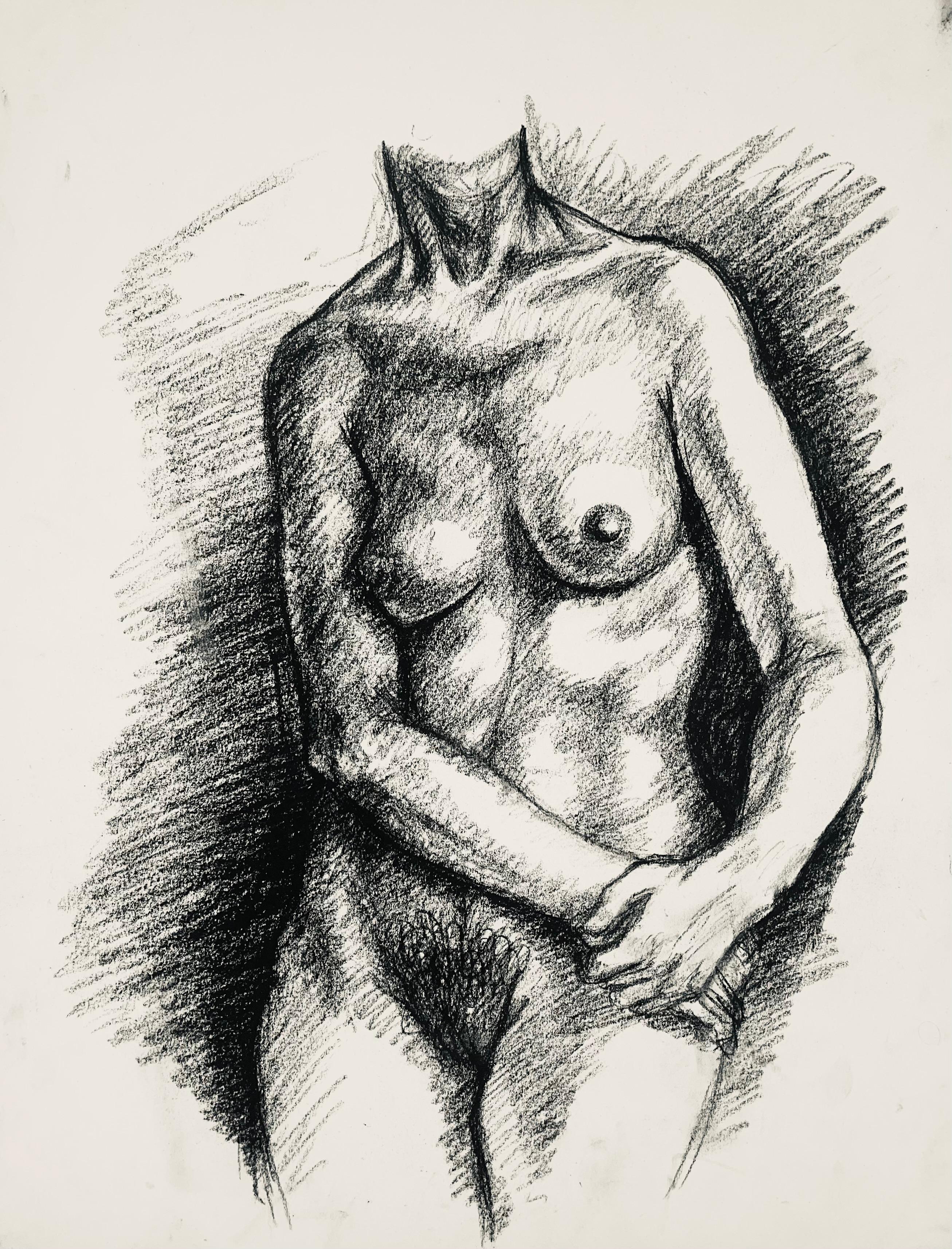 Studio di figura femminile rinascimentale, 1964, Ian Hornak - Disegno in vendita 5