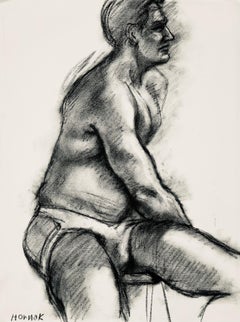 Studio di figura maschile rinascimentale, 1964, Ian Hornak - Disegno