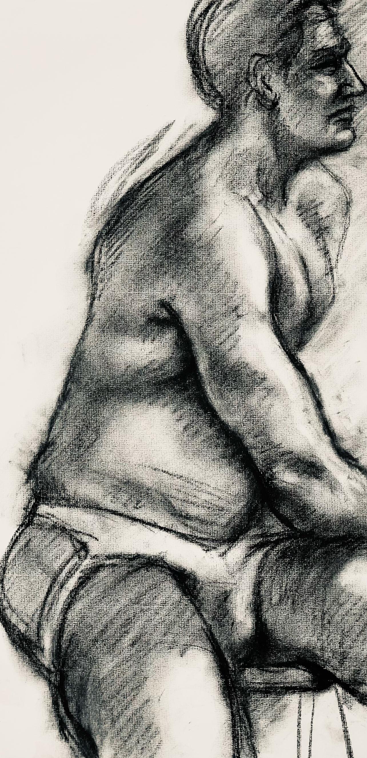 Studio di figura maschile rinascimentale, 1964, Ian Hornak - Disegno in vendita 1