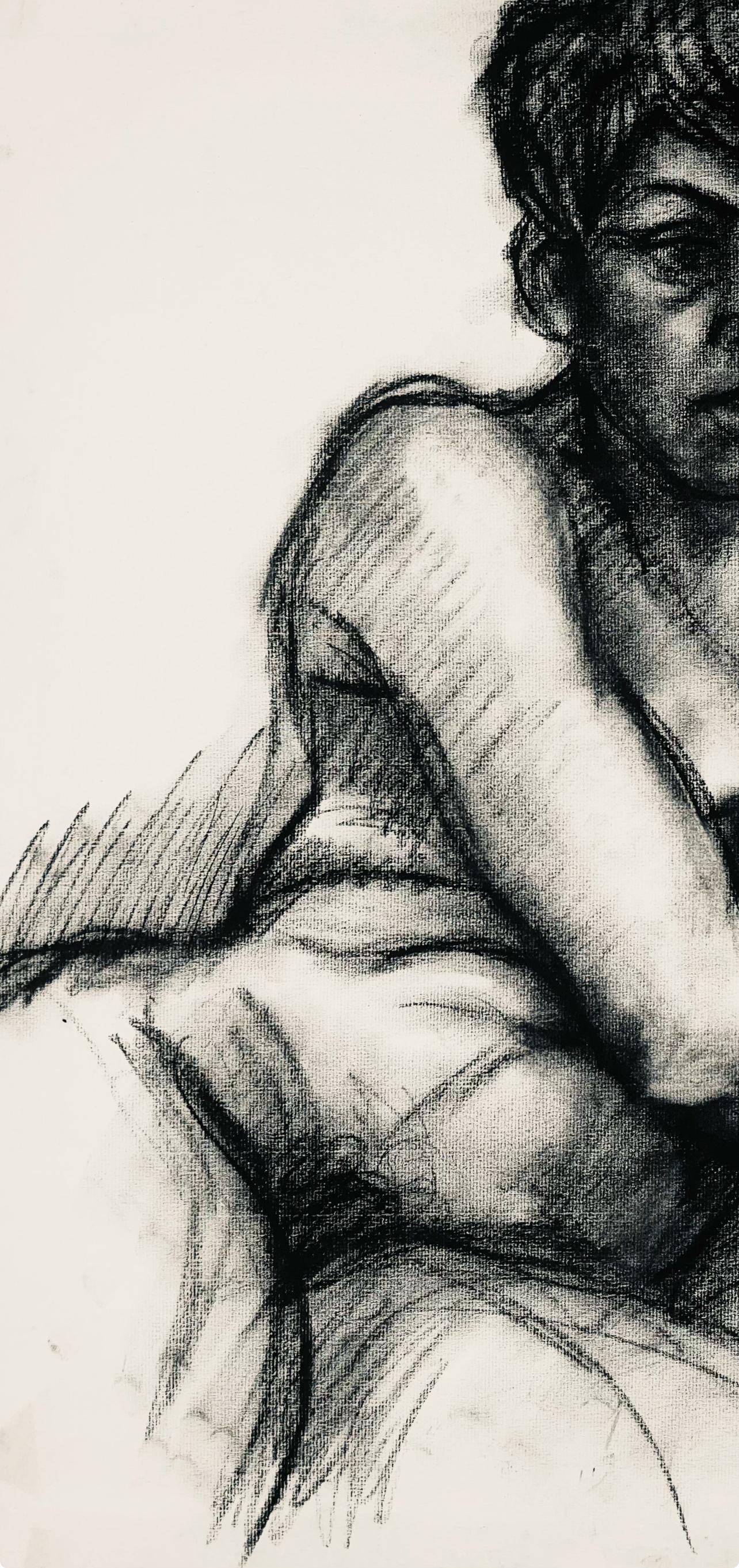 Renaissance Female Nude Figure Study, 1964, Ian Hornak — Drawing For Sale 2