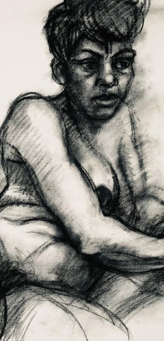 Renaissance Female Nude Figure Study, 1964, Ian Hornak — Drawing