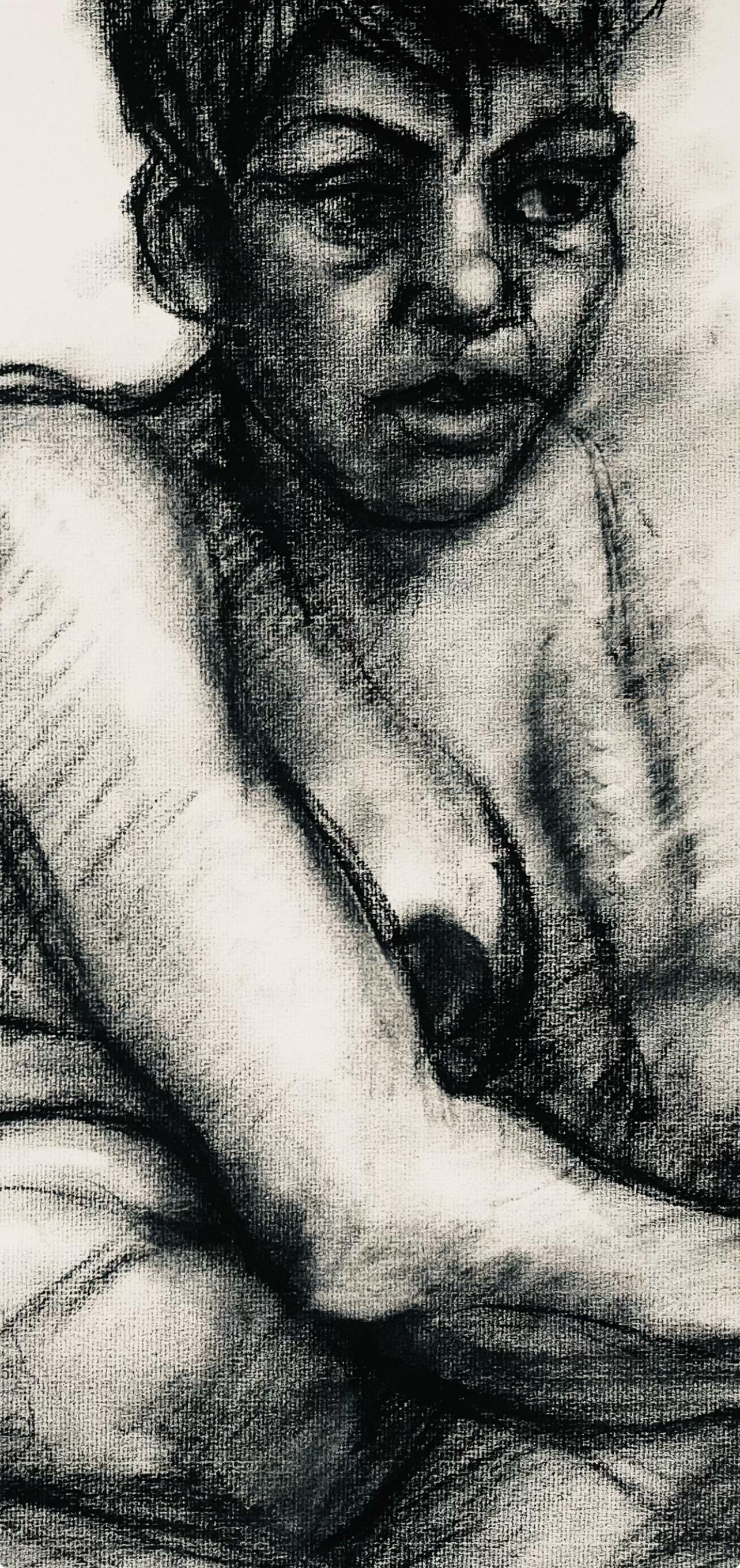 Renaissance Female Nude Figure Study, 1964, Ian Hornak — Drawing For Sale 3