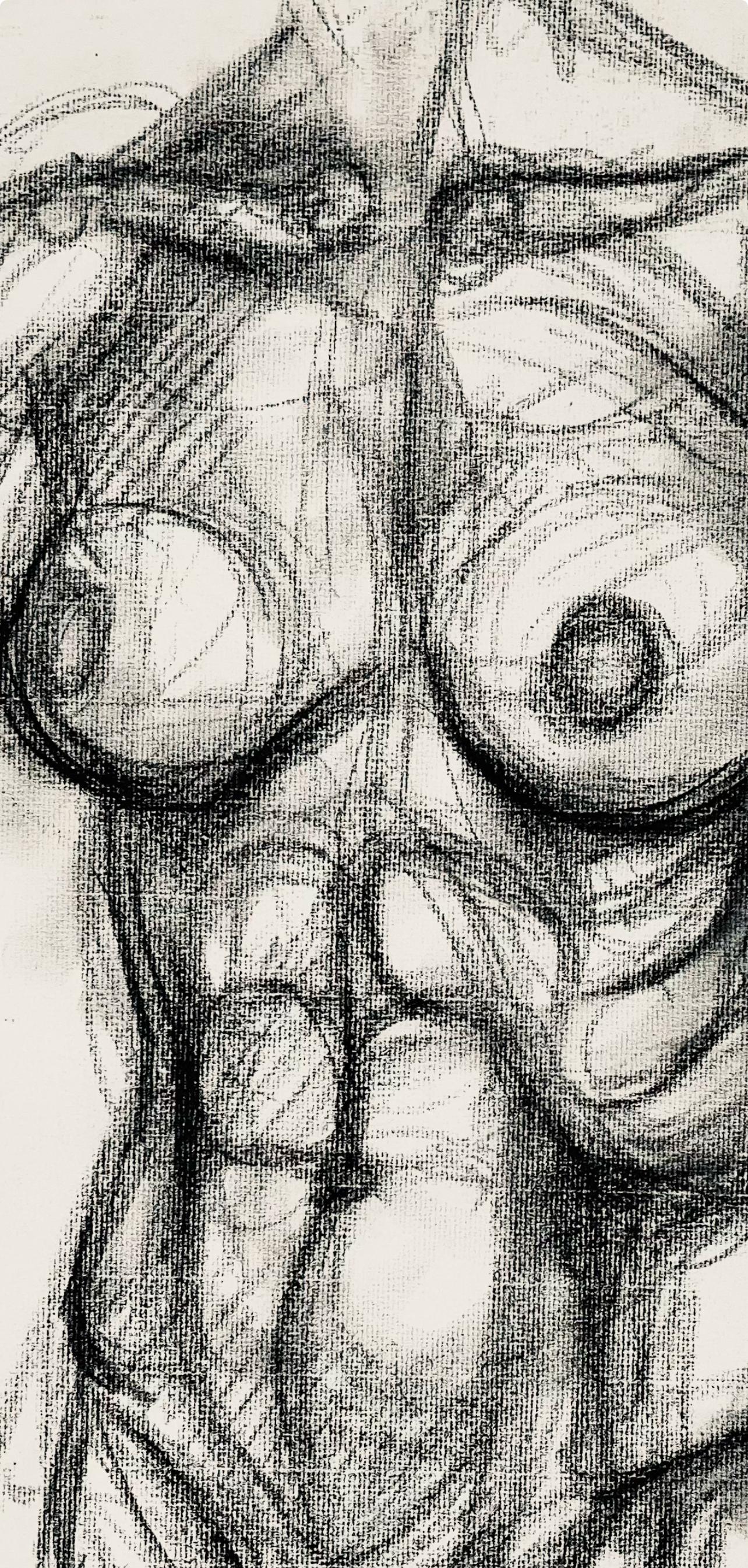 Studio di figura femminile rinascimentale, 1964, Ian Hornak - Disegno in vendita 2