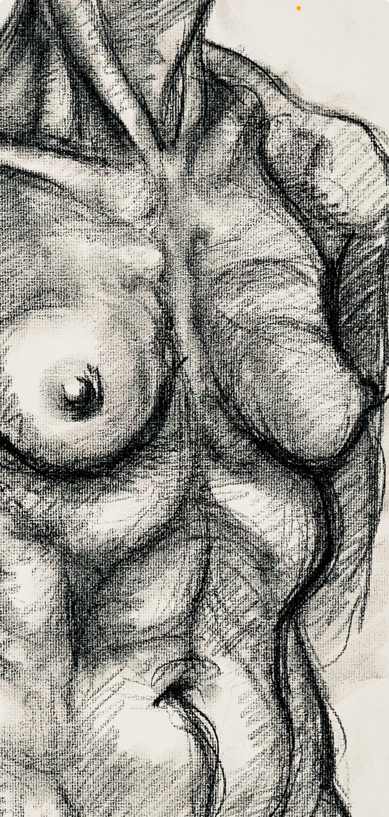 Studio di figura femminile rinascimentale, 1964, Ian Hornak - Disegno in vendita 2