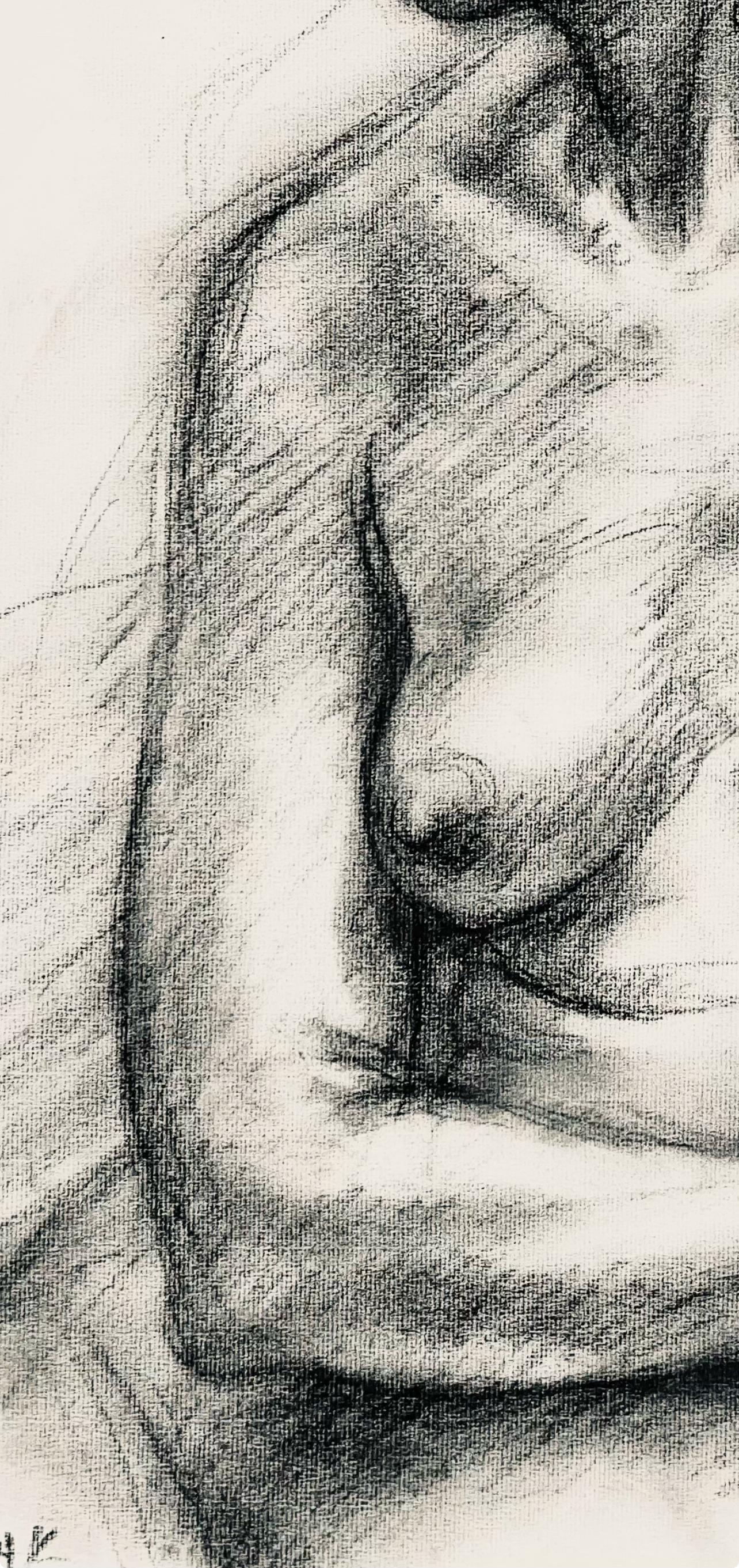 Studie eines weiblichen Renaissance-Akts, 1964, Ian Hornak - Zeichnung im Angebot 6