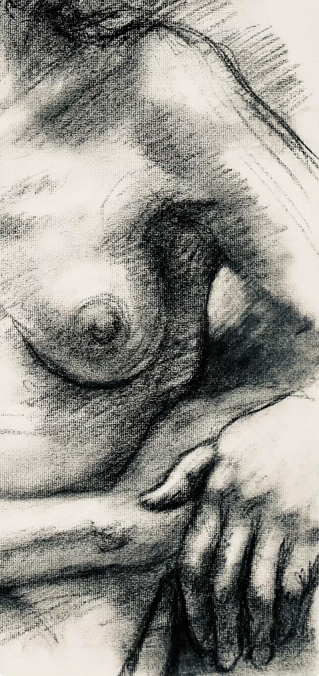 Studie eines weiblichen Renaissance-Akts, 1964, Ian Hornak - Zeichnung im Angebot 5