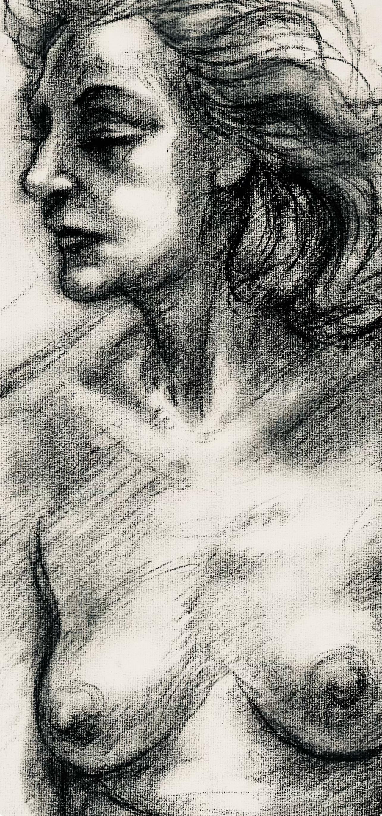 Studie eines weiblichen Renaissance-Akts, 1964, Ian Hornak - Zeichnung im Angebot 3