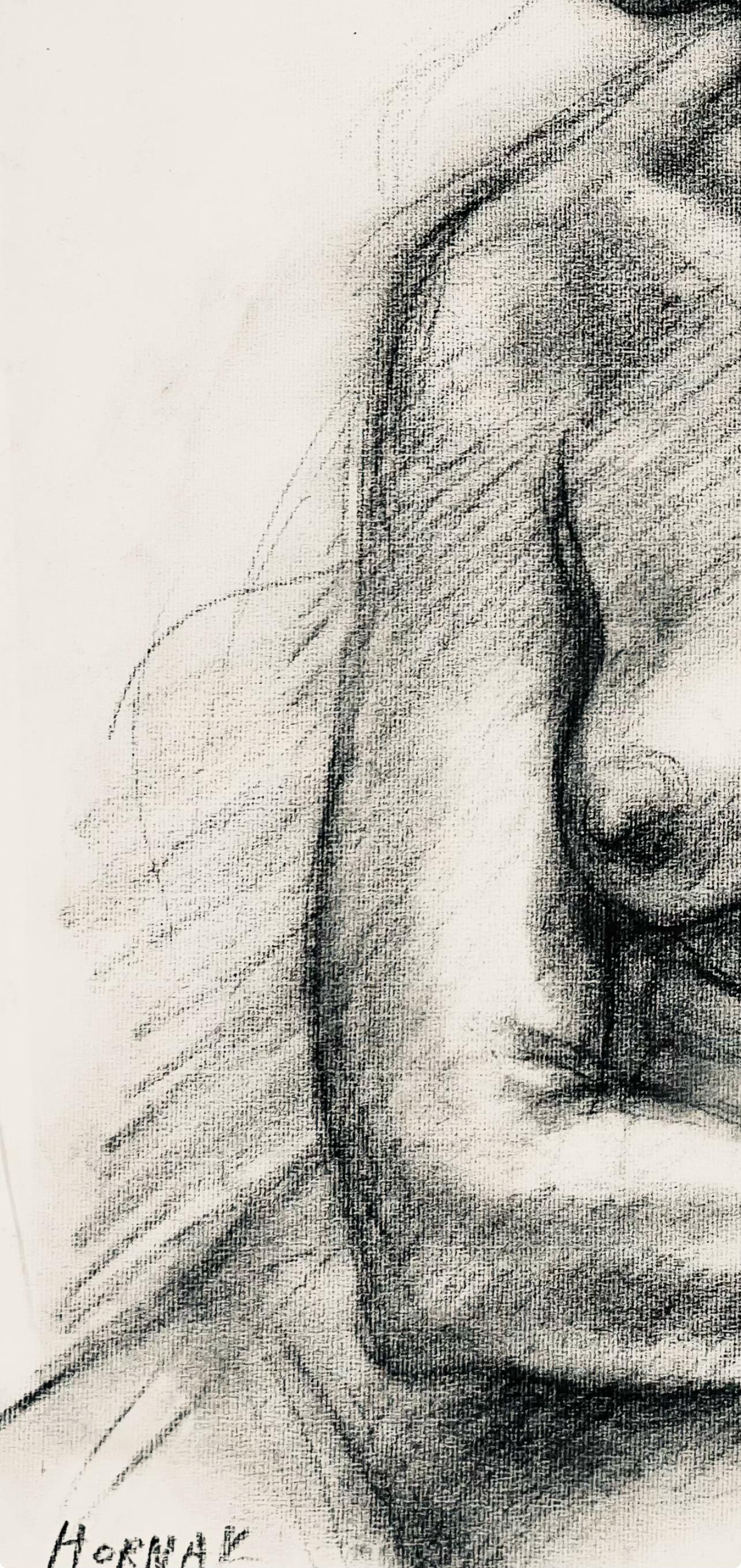 Studie eines weiblichen Renaissance-Akts, 1964, Ian Hornak - Zeichnung im Angebot 7