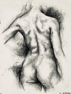 Studio di figura femminile rinascimentale, 1964, Ian Hornak - Disegno