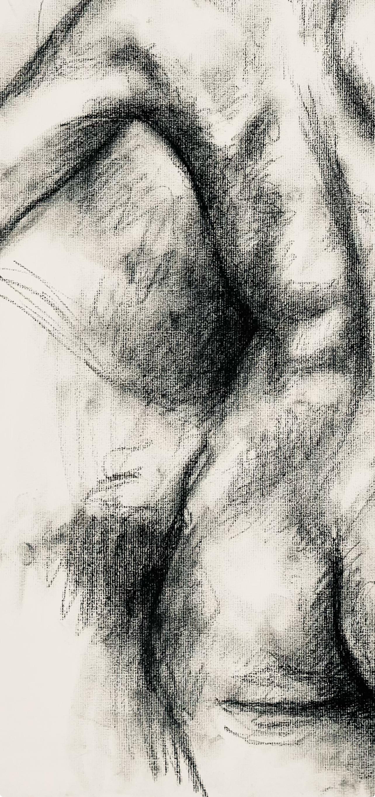 Renaissance Female Nude Figure Study, 1964, Ian Hornak — Drawing For Sale 3
