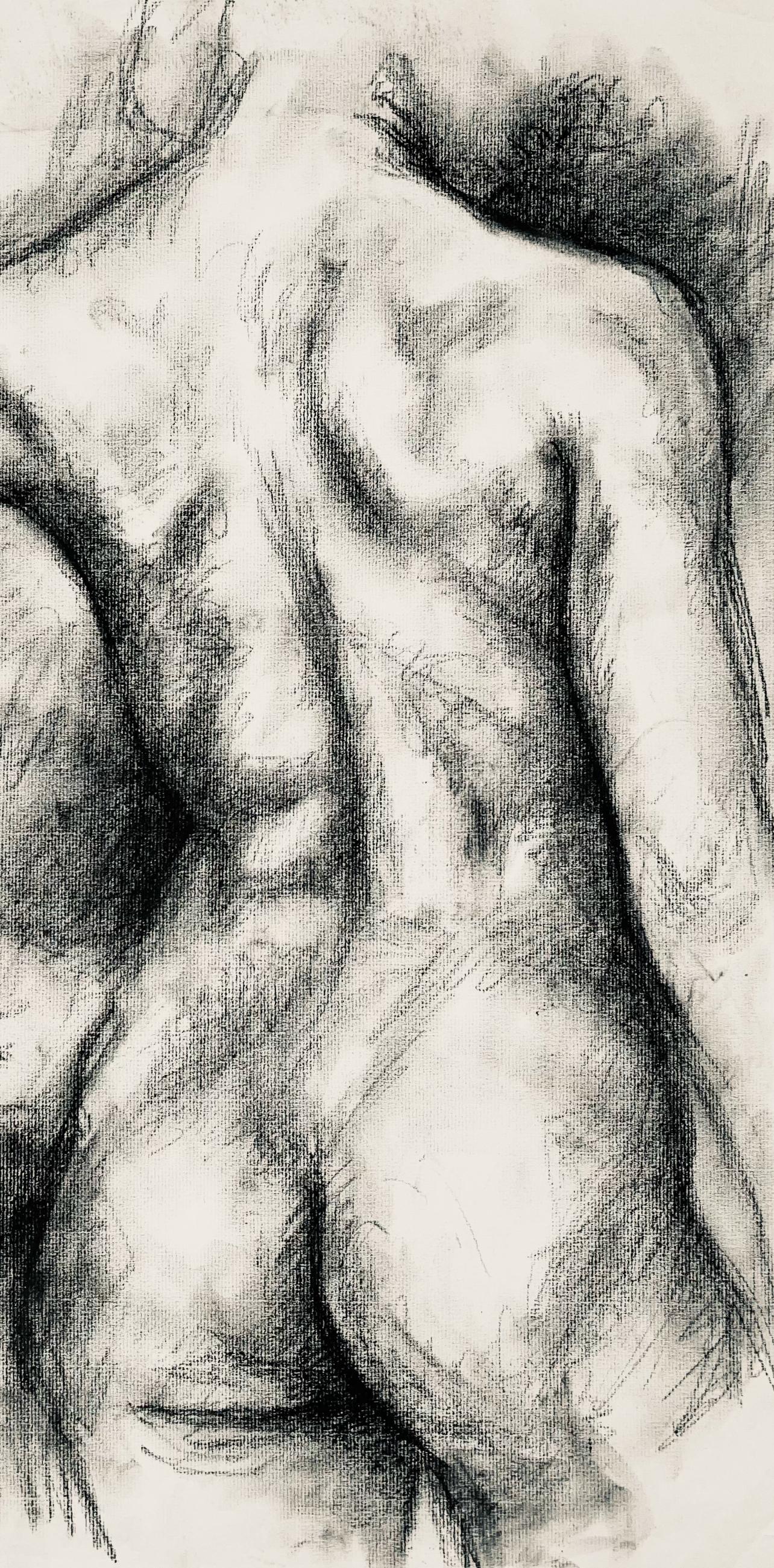 Renaissance Female Nude Figure Study, 1964, Ian Hornak — Drawing For Sale 1